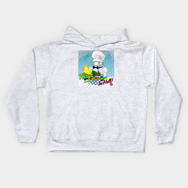 WaffleBot 2 Kids Hoodie by AndrewValdezVisuals